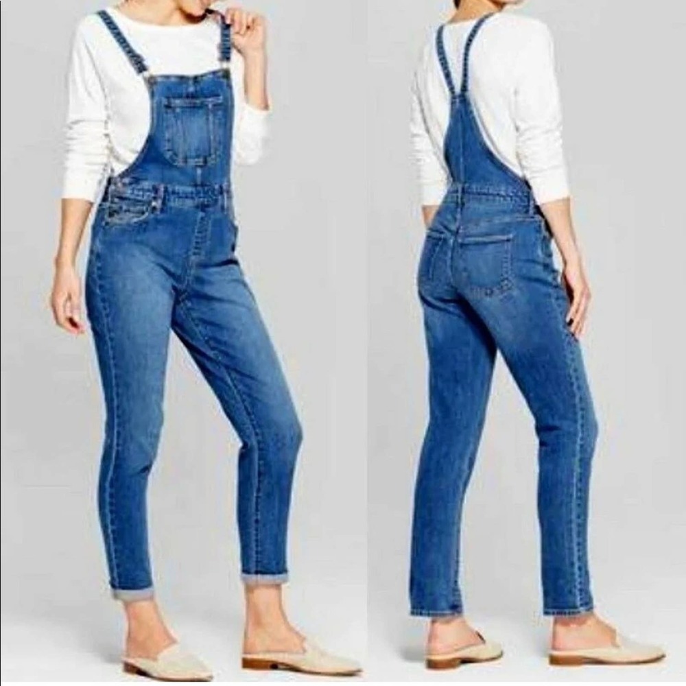Universal Thread Overalls Denim Bib Jeans Women’s 00 24R